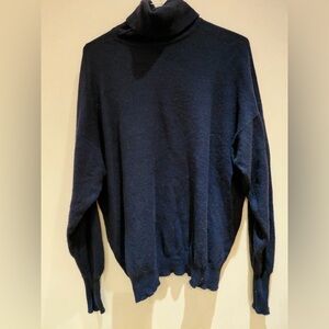Navy Blue Turtleneck Sweater
